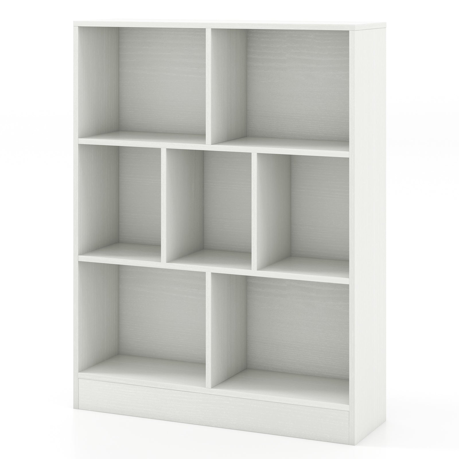 7-Section Freestanding Bookshelf for Kids Room Classroom Daycare Nursery