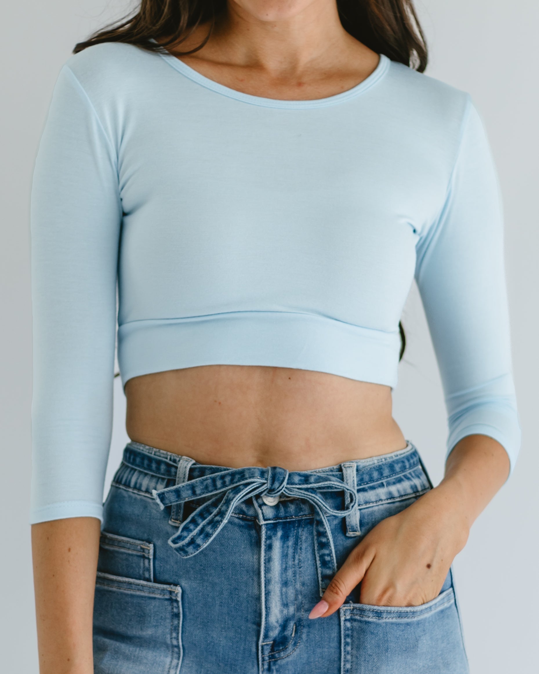 Staple 3/4 Sleeve Croppedtee