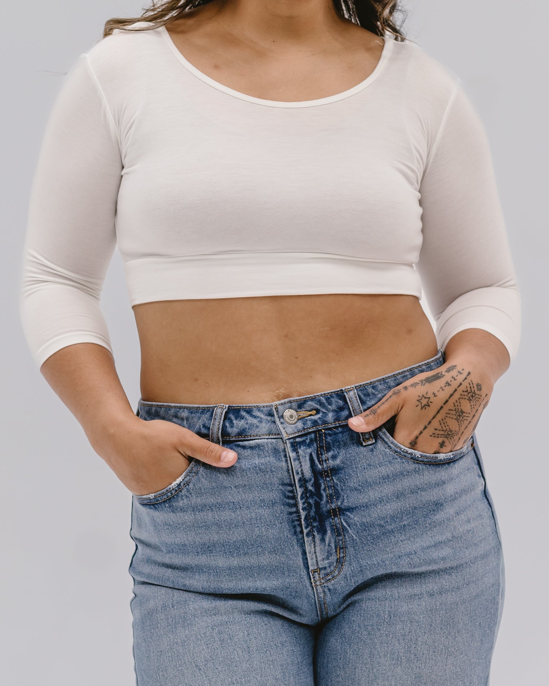 Staple 3/4 Sleeve Croppedtee