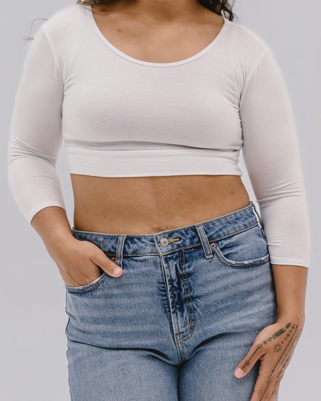 Staple 3/4 Sleeve Croppedtee