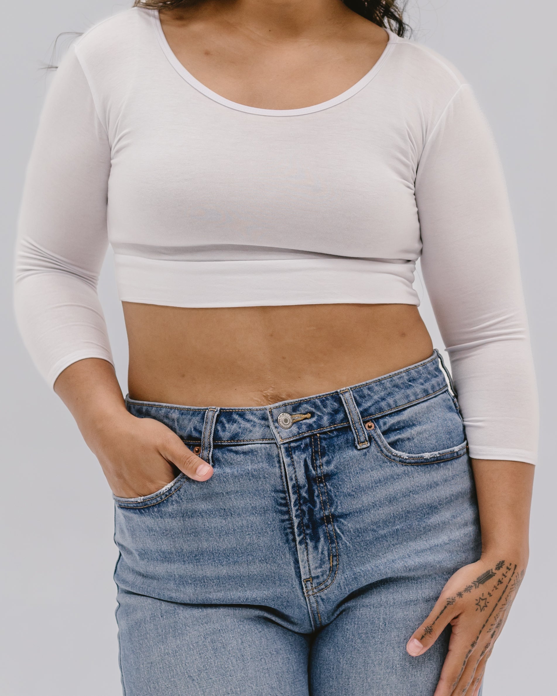 Staple 3/4 Sleeve Croppedtee
