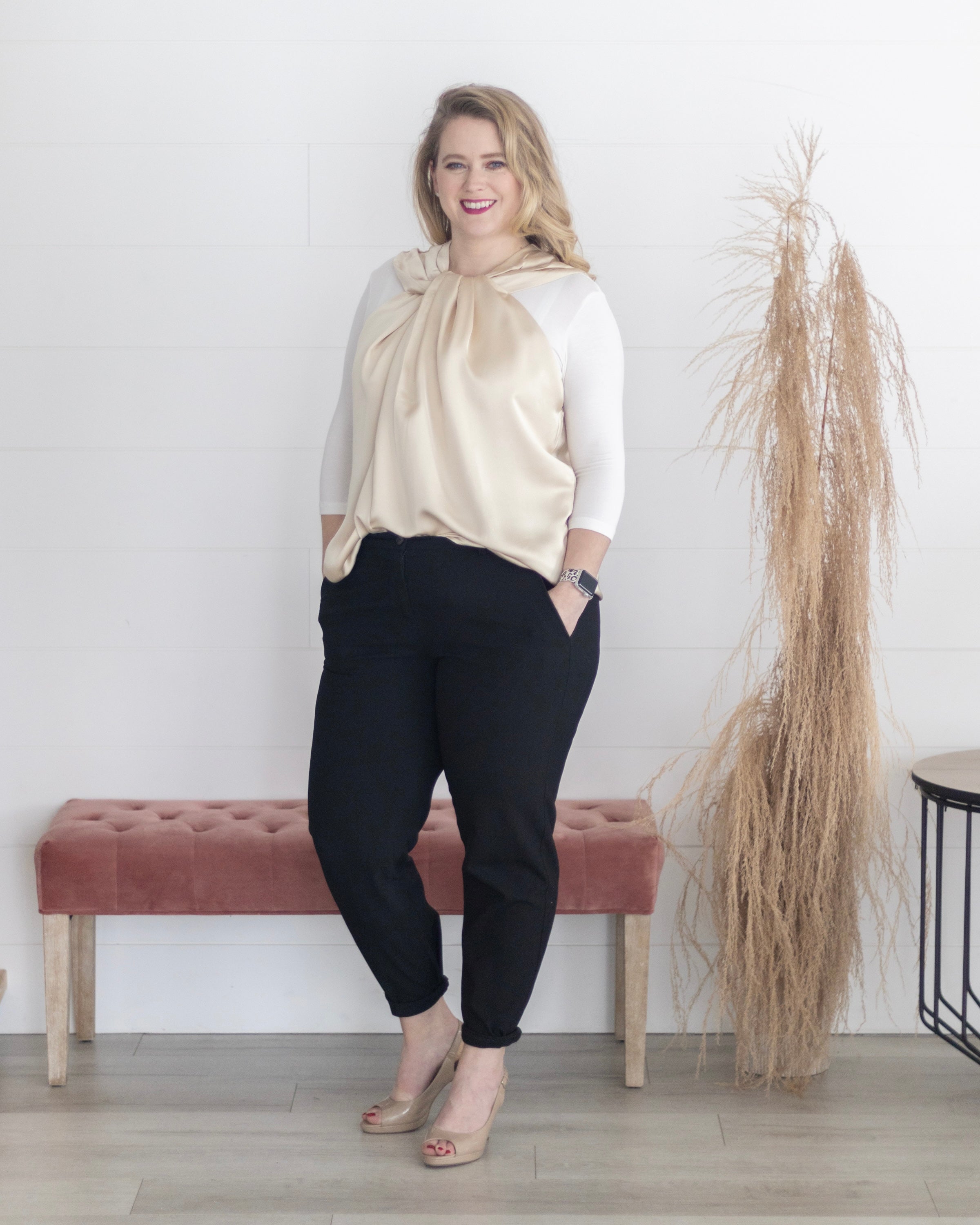 Staple 3/4 Sleeve Croppedtee