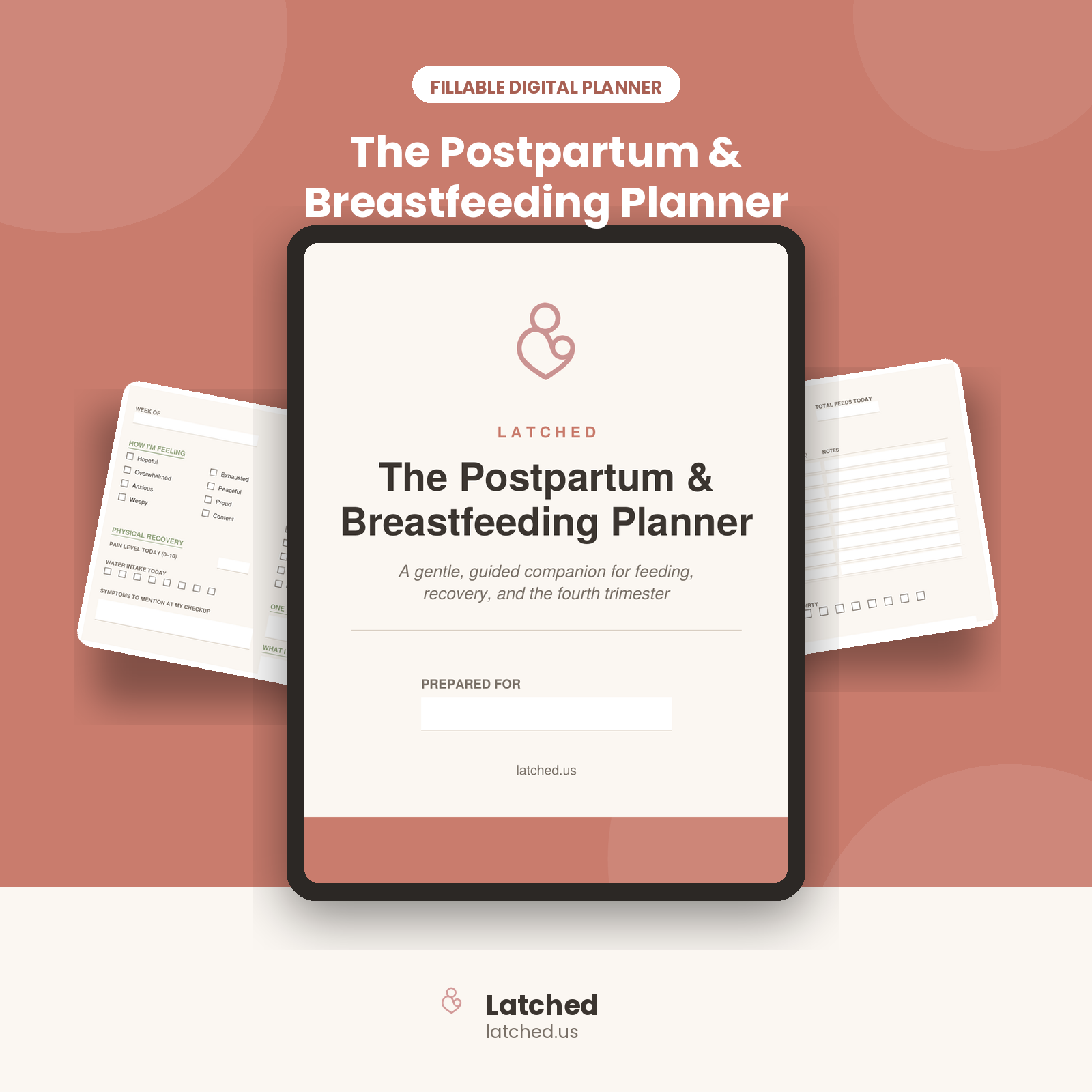 Breastfeeding & Postpartum Planner — Your Complete Recovery & Feeding Tracker