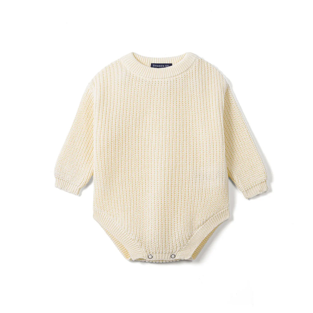 Classic Chunky Knit Baby Romper