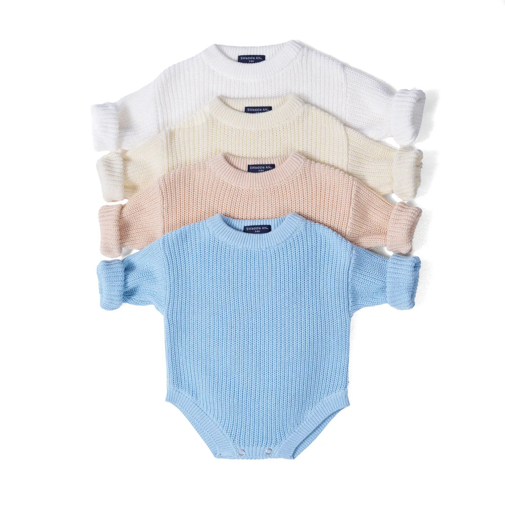 Classic Chunky Knit Baby Romper