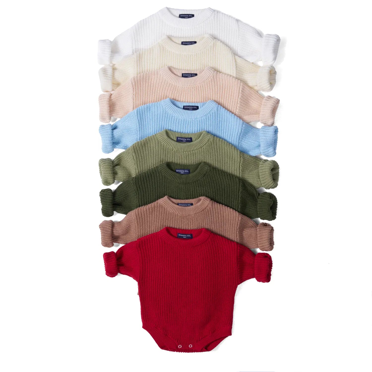 Classic Chunky Knit Baby Romper
