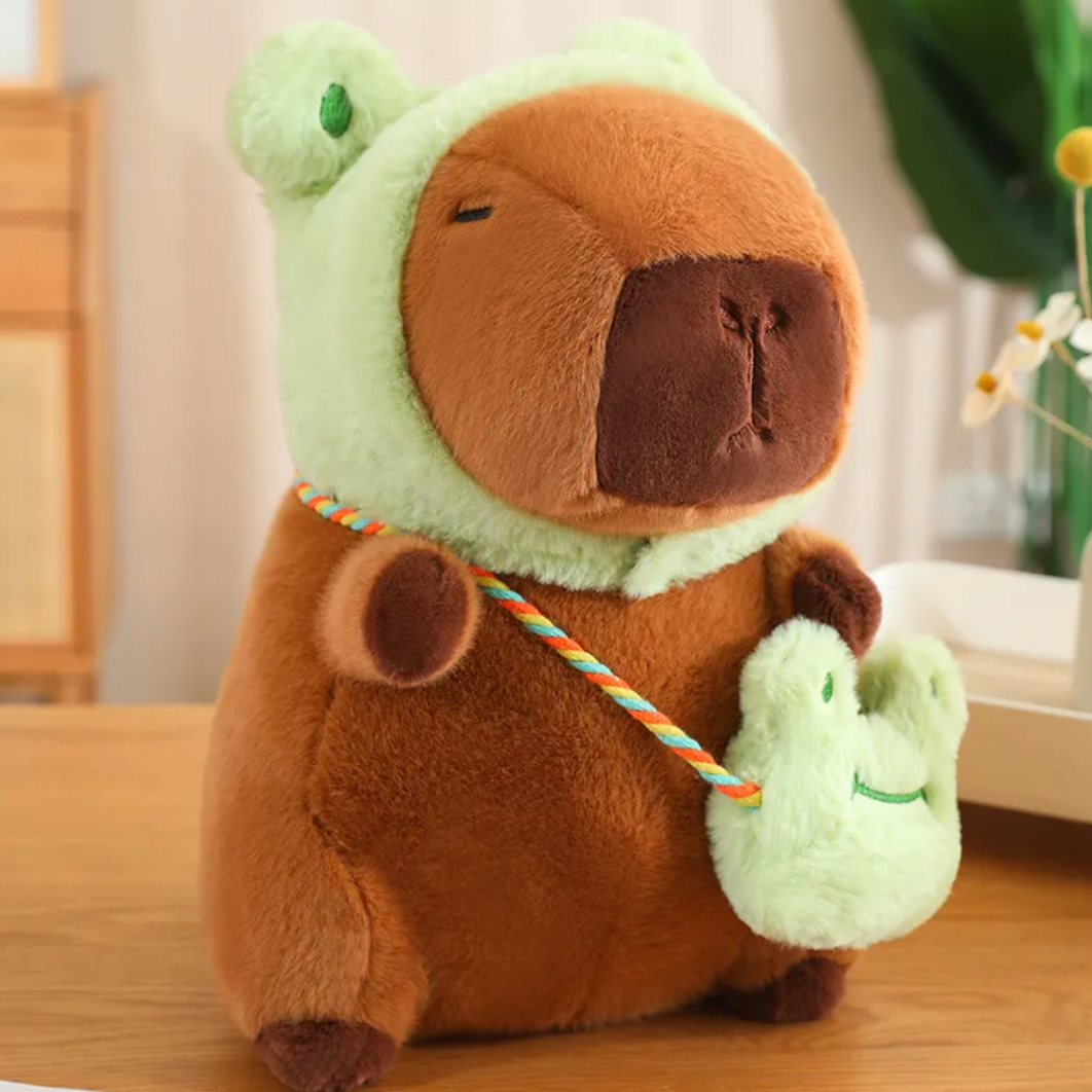 Capybara & Bunny Plush Cuddle Toy