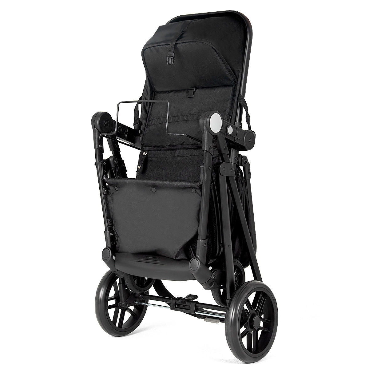 2-in-1 Foldable Pushchair Newborn Infant Baby Stroller