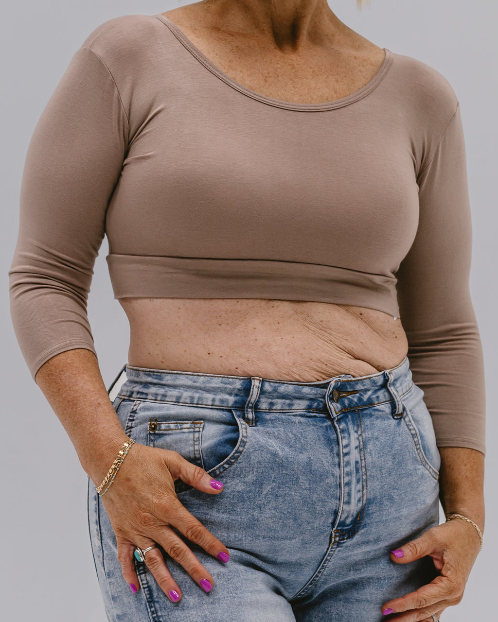 Staple 3/4 Sleeve Croppedtee