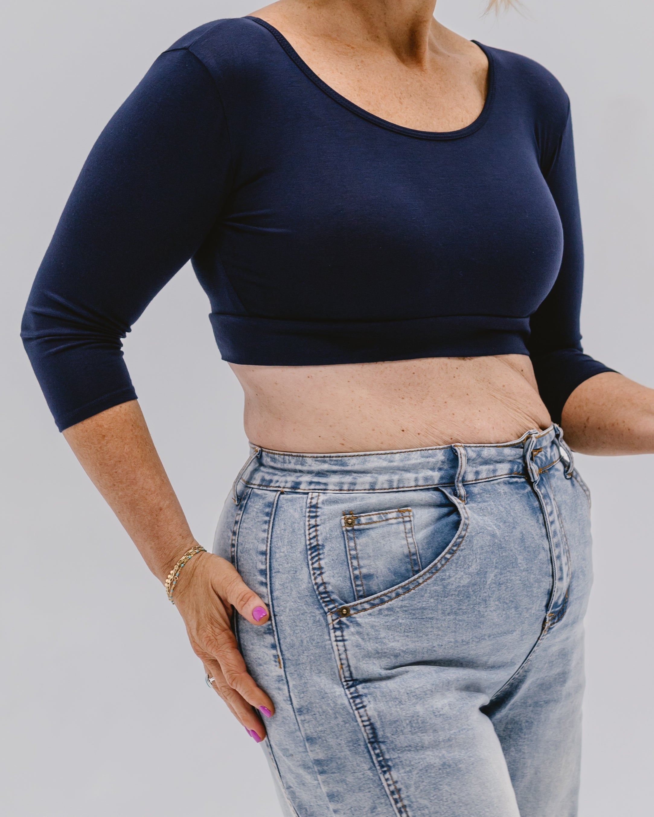 Staple 3/4 Sleeve Croppedtee