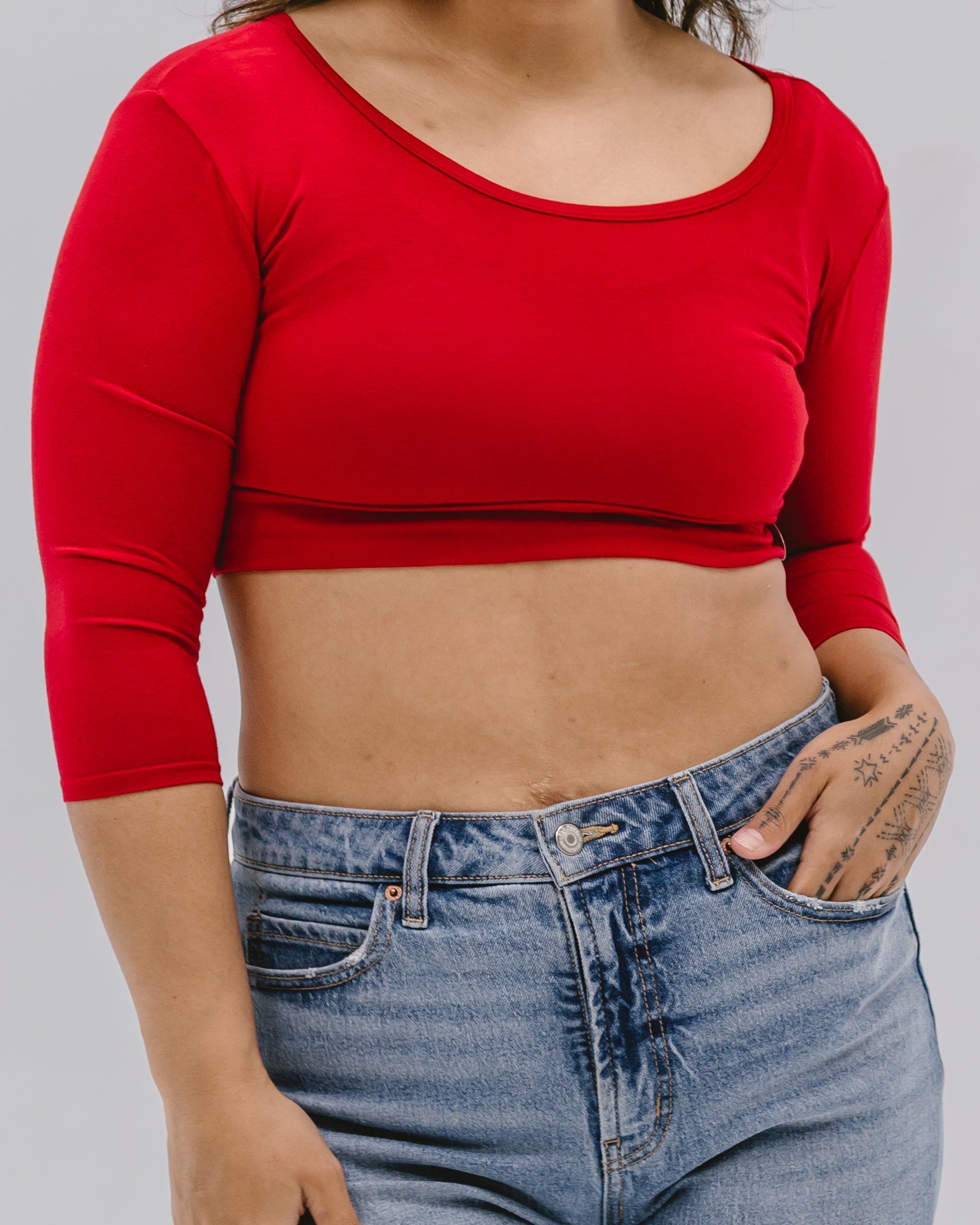 Staple 3/4 Sleeve Croppedtee