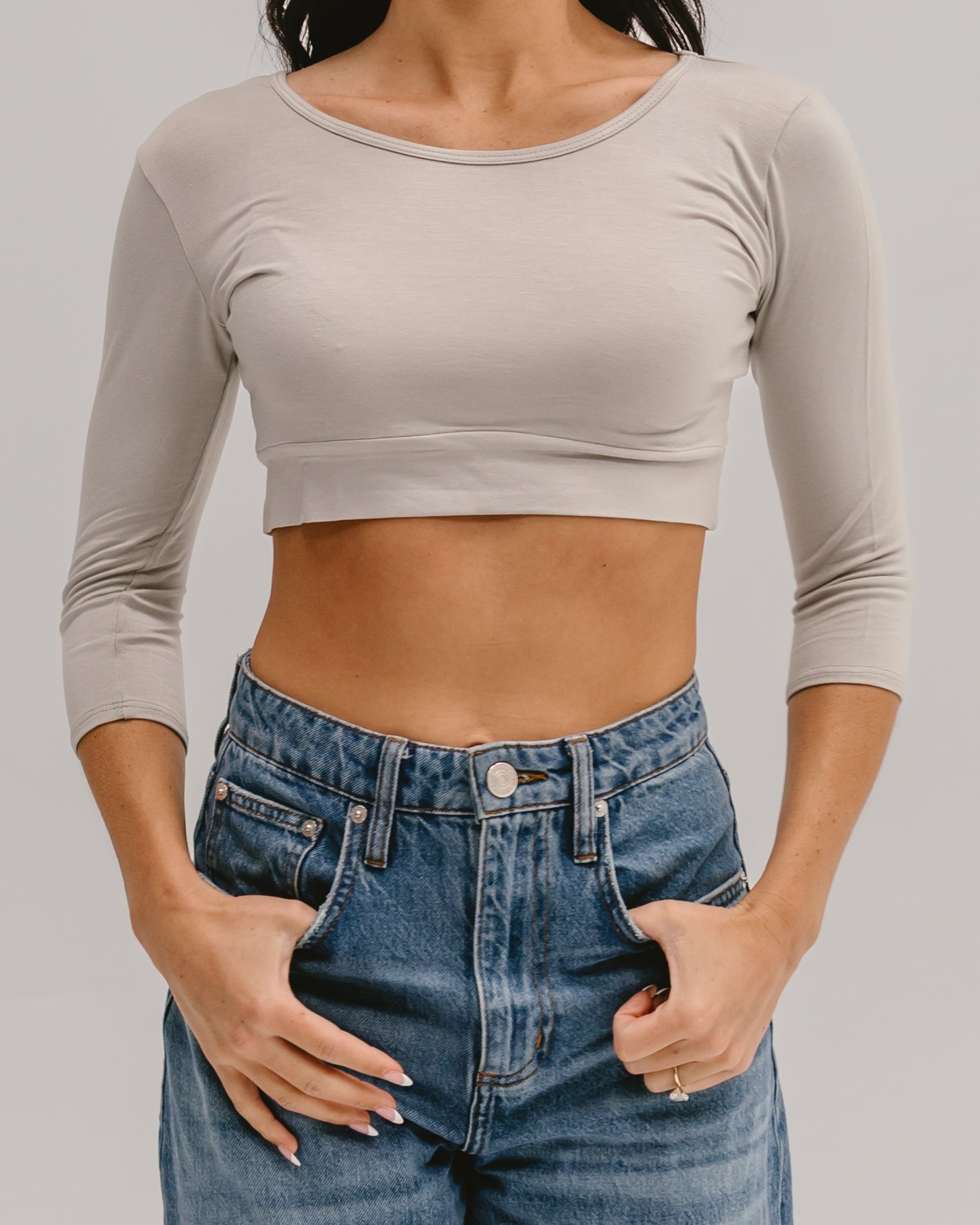 Staple 3/4 Sleeve Croppedtee