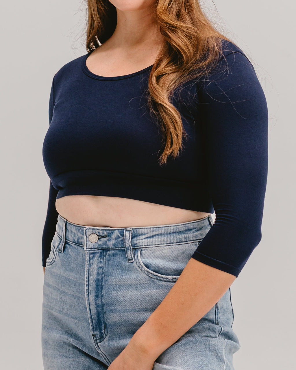 Staple 3/4 Sleeve Croppedtee